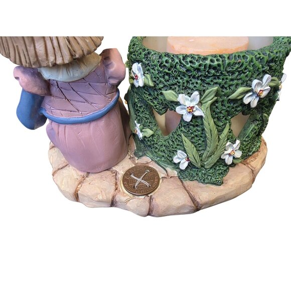 Penny Buttons 1st edition Candle Holder Vintage Girl With Heart Love - Picture 4 of 10